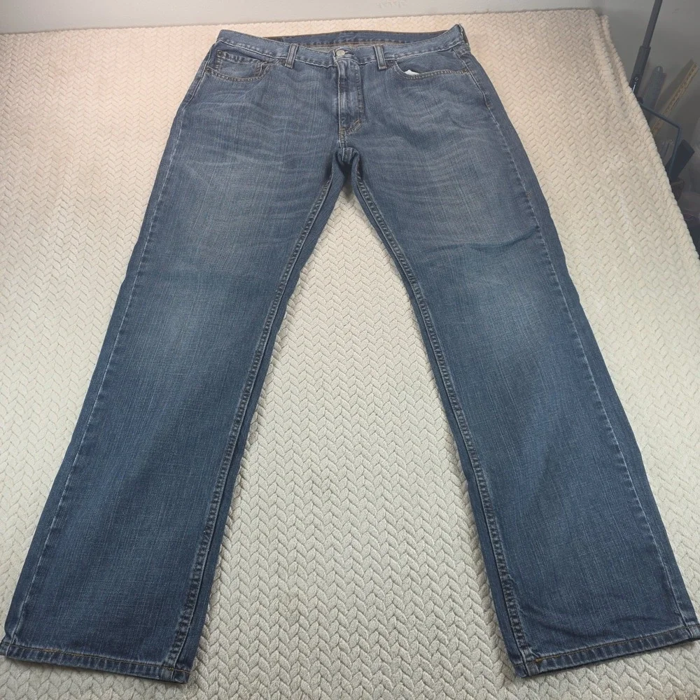 Levis 559 Relaxed Straight Jeans Mens 36x34 Medium Wash Blue Denim 100% Cotton